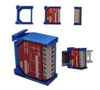 Support de rail DIN compatible avec Shelly 1PM GEN4 - Différentes couleurs disponibles (bleu)
