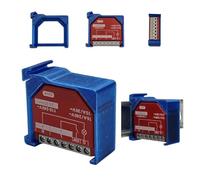 Support de rail DIN compatible avec Shelly 1PM GEN4 - Différentes couleurs - Ouverture en bas (bleu)