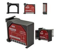 Support de rail DIN compatible avec Shelly 1PM GEN4 - Différentes couleurs - Ouverture en bas (gris)