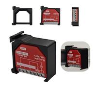 Support de rail DIN compatible avec Shelly 1PM GEN4 - Différentes couleurs - Ouverture en bas (noir)