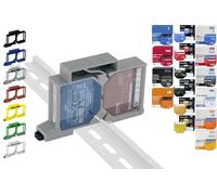 Support de rail DIN « Dual » pour 18 shellys : 1 Gen3, 1PM Gen3, 2PM Gen3, i4 Gen3, Plus 1, Plus 1PM, Plus 2PM, Plus i4, Plus 0-10 V, Wave 1PM, Wave 2PM, Wave Shutter, Wave i4 (gris-prime)