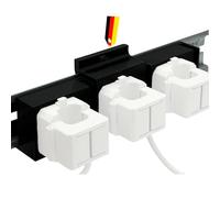 Support de rail DIN pour compteur électrique Shelly Pro 3EM 120A Noir
