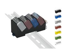 Support de rail DIN « Quadro » pour support de rail Shelly-MINI DIN (35 mm) (noir)