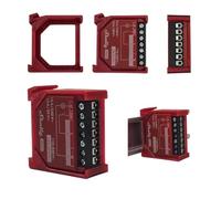 Support de rail DIN rouge compatible avec Shelly Plus Serie + GEN3