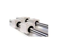 Support de rail linéaire professionnel SBR10 500 mm, 2 pièces, avec 4 guides linéaires SBR10UU, roulements en aluminium, CNC