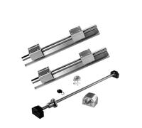 Support de rail linéaire SBR20 (2 pièces) + 4 roulements à billes SBR20UU + embout de vis à billes SFU1605 usiné(1605-400 SBR20-400)