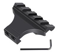 Support de rail Picatinny décalé à 45°, 3 4 5 emplacements, supports de rail Picatinny décalés à 45 degrés, adaptateur à profil bas en aluminium for optique de visée laser de lampe de poche (3 4 5 emp