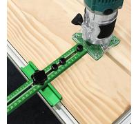 Support de rainure de fraisage 4 en 1 en alliage d'aluminium avec positionnement rapide et rayon réglable, idéal pour le travail du bois (A)