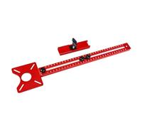 Support de rainure de fraisage 4 en 1 en alliage d'aluminium réglable pour outil professionnel de travail du bois (MM)