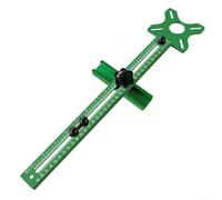 Support de rainure de fraisage 4 en 1, gabarit de coupe circulaire en alliage d'aluminium pour le travail du bois de précision, modèle de guidage réglable de 8,9 à 61 cm pour rainures rondes et blocs