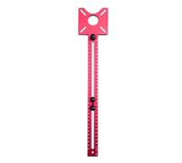 Support de rainure de fraisage de routeur 3 en 1, Base amovible en alliage d'aluminium, outil de localisation de fente de trou circulaire pour le travail du bois