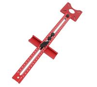 Support de rainure de fraisage de routeur 4 en 1, gabarit de de cercle de routeur réglable en alliage d'aluminium, gabarit de matériel d'armoire avec poinçon central automatique