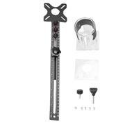 Support de rainure de fraisage de routeur en alliage d'aluminium, gabarit de coupe circulaire multifonctionnel réglable avec Base amovible