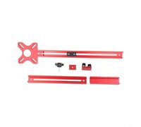 Support de rainure de fraisage pour défonceuse de menuiserie, support de fraisage en alliage d'aluminium avec design à démontage rapide pour toupie électrique, rouge (B)