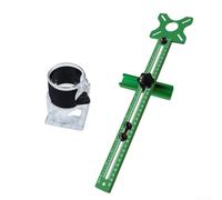 Support de rainure de fraisage pour le travail du bois, gabarit de coupe circulaire 4 en 1 avec rayon étendu de 9 à 61 cm, stabilité en alliage d'aluminium pour armoire et (B)