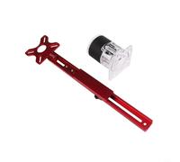 Support de rainure de fraisage pour travail du bois, gabarit de cheville réglable 4 en 1 en alliage d'aluminium avec base amovible, compatible avec Trim Ro(B)