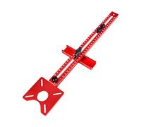 Support de rainure pour défonceuse, guide de défonceuse 4 en 1, quincaillerie de cabinet en aluminium pour défonceuse avec poinçon central automatique pour établis de menuiserie (métrique)