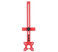 Support de rainure pour fraisage de routeur, planche à découper impériale avec guide circulaire détachable, gabarit de travail du bois en alliage d’aluminium de 445 mm pour un rayo