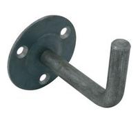 Support de rampe à souder coudé fixe acier brut - TORBEL - 9930070 Noir G