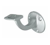 Support de rampe - aluminium - platine plate - déport 75 mm - argent HERMETA