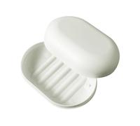 Support de rangement 2024 pour douche voyage en plastique Assiette porte-savon Plateau de rangement Boîte à domicile Dish Salle de bain Produits (blanc, taille unique)
