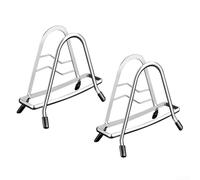 Support de rangement à plusieurs niveaux en acier inoxydable pour couvercles de casserole de cuisine et ustensiles de cuisine plats (B)
