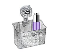 Support de rangement à ventouses. Matériau PP résistant, grille ondulée de 38,5 x 16 cm, trous de filtre à eau intégrés adaptables, finition murale sous vide sans poinçonnage | Cestin