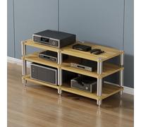 Support de rangement audio et vidéo, centre de divertissement multi-étagères pour tourne-disques, consoles de jeux, lecteurs DVD et boîtiers TV