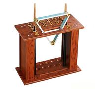 Support de rangement autonome en bois pour queues de billard pouvant contenir 8 queues et cannes à pêche pour salle de jeux sous-sol