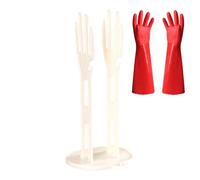 Support de rangement central - Étagère de séchage pour serviettes de cuisine, rangement de à ventouse - Bol peu encombrant - Porte-gants, fonction de drainage pour moufles - Organiseur