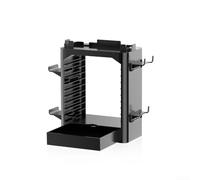 Support de rangement compact pour console Nintendo Switch 2 avec capacité de 10 jeux et structure en ABS pour une occupation minimale du bureau (noir)