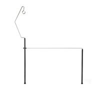 Support de rangement de camping - En métal - Peu encombrant - Table de camping - Barre transversale comme support de lampe - Pour ustensiles de cuisine - Équipement de décoration - Cuisine