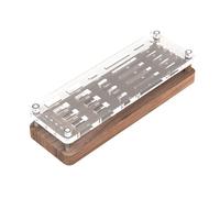 Support De Rangement De Cartes De Jeu À 26/29/40 Fentes, Présentoir En Acrylique Et En Bois, Boîte De Rangement Pour Carte Tf/Sd/Cf U Disque Type-C