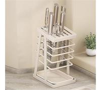 Support de rangement de cuisine multifonctionnel, support à couteaux de comptoir de cuisine, adapté au stockage de camping-car de petite cuisine d'appartement(White)