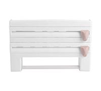 Support de Rangement de de Papier d'emballage en Plastique de Cuisine avec Film Alimentaire coupé, Support Mural de Rangement de Rouleau de Film Alimentaire pour Bouteille de