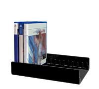 Support de rangement de jeux vidéo en acrylique pour PS5 Pro, étui de cartes de jeux, boîte de cartes de jeux Support de rangement de CD de jeux Support pour 12 boîtes de jeux (Noir)