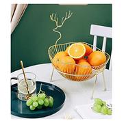 Support de rangement décoratif for bols à fruits, support à fruits, présentoir for panier de fruits et légumes, comptoir de cuisine, salon, bureau, ornement (couleur : doré)(Gold)