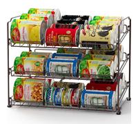 Support de rangement empilable en m tal pour canettes Simple Houseware Bronze