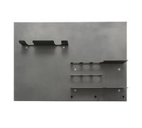 Support de rangement en acier inoxydable pour porte-filtres de 51 mm/58 mm, organiseur d'outils de bar et cintre pour station de café, noir