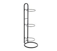 Support de rangement en métal à 3 niveaux pour ballons de basket-ball, support de présentation de ballons de sport pour la maison, la salle de sport et la salle de sport