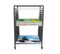 Support de rangement en métal pour tableaux de toile, panneaux de dessin, cadres et fournitures artistiques - 97 x 63 x 125 cm - Parfait pour les artistes et les espaces créatifs