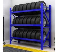 Support de rangement en métal robuste pour pneus en entrepôt et camion - Design durable et stable pour organiser les pneus et maximiser l'espace