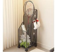 Support de rangement en métal robuste pour raquette de badminton avec roulettes, support de présentation pour raquette de gym, tennis, stade, école
