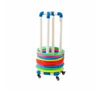 Support De Rangement En PVC For Cercle Remise Forme, Plastique For Équipement Sport Avec Roulettes, Chariot D'affichage Multifonctionnel, For La Maison, Salle , Le Bureau(Compatible Diam 55cm)