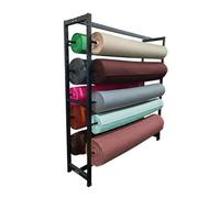 Support De Rangement for Rouleau De Tissu Textile Commercial, Présentoir De Rangement en Métal Robuste, for Organisateur De Nappes, Papier Peint Et Emballages(162x45x160cm)