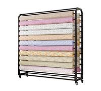 Support De Rangement for Rouleaux De Tissu Commercial, Grand Présentoir Mobile avec roulettes, for Organiser Les Rouleaux De Tissu, Les Films for Fenêtres Et Le Papier Peint(18 Rods)