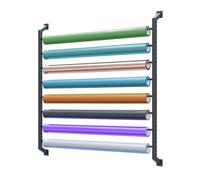 Support De Rangement for Rouleaux De Tissu Commercial, Présentoir for Tissus avec Tige De Suspension Réglable, for Papier Peint, Nappes Et Emballages(130X174CM-8 Tiers)