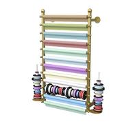 Support De Rangement for Rouleaux De Tissu De Grande Taille, avec Tige De Suspension Amovible, for Rouleaux De Vinyle/Cuir/Rideau/Papier Peint(Gold,80x20x120cm)