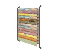 Support De Rangement for Rouleaux De Tissu, Présentoir Mural en Acier for Produits Commerciaux, for Organiseur De Nappes, Papiers Peints Et Emballages(Can Hang 10 Rolls)