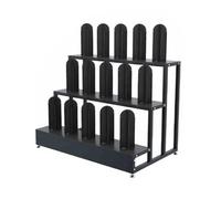 Support De Rangement for Rouleaux Tissu, Support en Acier Robuste for Vinyle, Cuir, Films for Fenêtres Et Papier Peint(75x48x73cm)